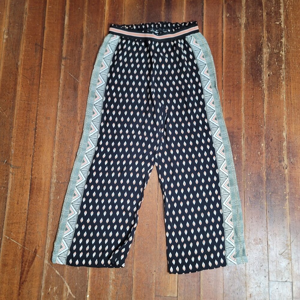 Maeve by Anthropologie wide leg patterned flowy boho spring pants - Size Medium